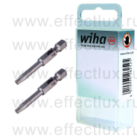 WIHA 7045 Z T20 50 Набор бит TORX® T20 Professional 50 мм. 1/4" в пластиковой коробке 2 шт. WI-38686