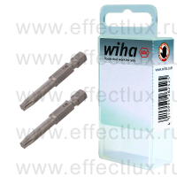 WIHA 7045 Z T25 50 Набор бит TORX® T25 Professional 50 мм. 1/4" в пластиковой коробке 2 шт. WI-38687