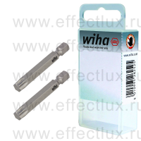 WIHA 7045 Z T40 50 Набор бит TORX® T40 Professional 50 мм. 1/4" в пластиковой коробке 2 шт. WI-38690