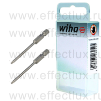 WIHA 7045 Z T10 70 Набор бит TORX® T10 Professional 70 мм. 1/4" в пластиковой коробке 2 шт. WI-38712
