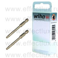 WIHA 7045 Z T20 70 Набор бит TORX® T20 Professional 70 мм. 1/4" в пластиковой коробке 2 шт. WI-38714