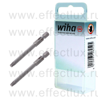 WIHA 7045 Z T25 70 Набор бит TORX® T25 Professional 70 мм. 1/4" в пластиковой коробке 2 шт. WI-38715