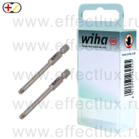 WIHA 7049 XZ SL/PZ1х70 Набор бит Professional PlusMinus/Pozidriv 70 мм. 1/4",SL/PZ1х70 мм., в пластиковой коробке 2 шт. WI-36086