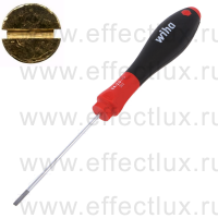 WIHA 302 2.5 x 75 Отвёртка шлицевая SoftFinish® круглое жало, SL2.5х75 мм. WI-00685