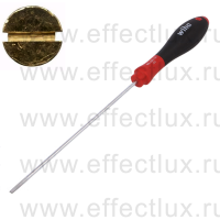 WIHA 302 3.0 x 150 Отвёртка шлицевая SoftFinish® круглое жало, SL3.0х150 мм. WI-00689