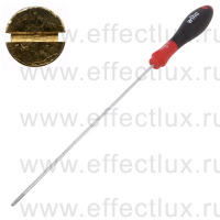 WIHA 302 3.0 x 200 Отвёртка шлицевая SoftFinish® круглое жало, SL3.0х200 мм. WI-00690
