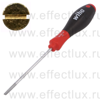 WIHA 302 4.0 x 100 Отвёртка шлицевая SoftFinish® круглое жало, SL4.0х100 мм. WI-00692