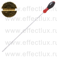 WIHA 302 4.0 x 300 Отвёртка шлицевая SoftFinish® круглое жало, SL4.0х300 мм. WI-00696