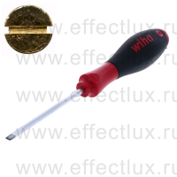 WIHA 302 4.5 x 80 Отвёртка шлицевая SoftFinish® круглое жало, SL4.5х80 мм. WI-27753