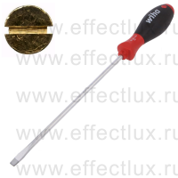WIHA 302 6.5 x 200 Отвёртка шлицевая SoftFinish® круглое жало, SL6.5х200 мм. WI-00706