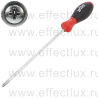WIHA 311 PH2 x 200 Отвёртка Phillips SoftFinish® круглое жало PH2x200 мм. WI-00760