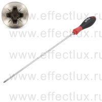 WIHA 313 PZ1 x 300 Отвёртка Pozidriv SoftFinish® круглое жало PZ1x300 мм. WI-26454