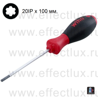 WIHA 362RIP 20IP x 100 Отвёртка SoftFinish® шлиц TORX PLUS® MagicSpring®, круглое жало 20IPx100 мм. WI-28766