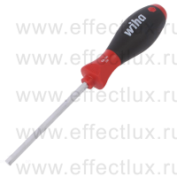 WIHA 356 6,0 x 100 Отвёртка шестигранная SoftFinish® шестигранное жало, 6,0x100 мм. WI-26194