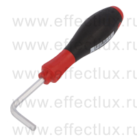 WIHA 357 5,0 x 45 Отвёртка шестигранная SoftFinish® шестигранное изогнутое жало, 5,0x45 мм. WI-26232