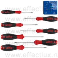 WIHA 362 K7 Набор отверток TORX® SoftFinish® T8-T30, круглое жало, 7 предметов WI-01299