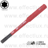 WIHA 2831-16 25IP х 75 Бита изолированная slimBit VDE SoftFinish® electric slimVario®, профиль: TORX® PLUS 25IP х 75 х 5,5Нм. WI-43151