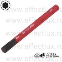 WIHA 2831-18 6.0 х 75 Бита изолированная slimBit VDE SoftFinish® electric slimVario®, профиль: HEX 6.0х75х5.5Нм. WI-37227