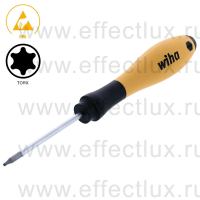 WIHA 362ESD T7 x 60 Отвёртка TORX® SoftFinish® ESD, круглое жало T7х60 мм. WI-31901