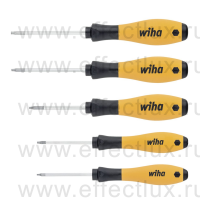 WIHA 302ESD K5 Набор отвёрток SoftFinish® ESD TORX® 5-предметов WI-27253