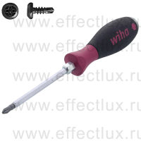 WIHA 5534 PH2 x 100 Отвёртка крестовая Phillips ударная MicroFinish® шестигранное жало, PH2х100 мм. WI-29150