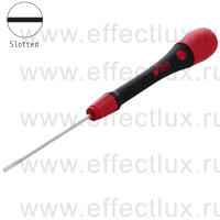 WIHA 260P 2.0 х 60 Микро-отвёртка PicoFinish® для электро-технических работ, профиль: прямой шлиц 2.0х60 мм. WI-42389