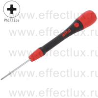 WIHA 261P PH000 x 40 Микро-отвёртка PicoFinish® для электро-технических работ, профиль: крестовой шлиц Phillips PH000x40 мм. WI-42403
