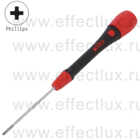 WIHA 261P PH00 x 60 Микро-отвёртка PicoFinish® для электро-технических работ, профиль: крестовой шлиц Phillips PH00x60 мм. WI-42413