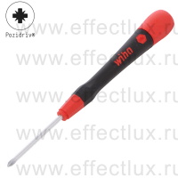 WIHA 262P PZ0 x 50 Микро-отвёртка PicoFinish® для электро-технических работ, профиль: крестовой шлиц Pozidriv PZ0x50 мм. WI-42418