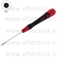 WIHA 264P 1,5 х 50 Микро-отвёртка PicoFinish® для электро-технических работ, профиль: HEX ball-сферическая головка, 1.5x50 мм. WI-42432
