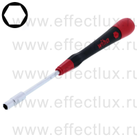 WIHA 265P 4,5 х 60 Микро-отвёртка PicoFinish® для электро-технических работ, профиль: шестигранный торцевой ключ, 4.5x60 мм. WI-42451