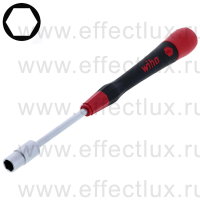 WIHA 265P 6,0 х 60 Микро-отвёртка PicoFinish® для электро-технических работ, профиль: шестигранный торцевой ключ, 6.0x60 мм. WI-42454