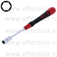 WIHA 265P 7,0 х 60 Микро-отвёртка PicoFinish® для электро-технических работ, профиль: шестигранный торцевой ключ, 7.0x60 мм. WI-42455