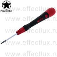 WIHA 266P PL6 х 40 Микро-отвёртка PicoFinish® для ремонта устройств iPhone®, профиль: Pentalobe, PL6х40 мм. WI-42469