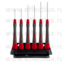 WIHA 267P K6 Набор микро-отвёрток PicoFinish® профиль: TORX® T7-T20, 6 предметов+держатель WI-42996