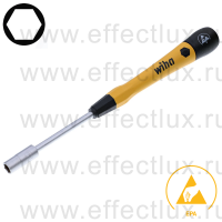 WIHA 275P 5,5 х 60 Микро-отвёртка PicoFinish® ESD для электро-технических работ, профиль: шестигранный торцевой ключ 5,5х60 мм. WI-43691