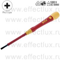 WIHA 2270P 3,5 х 65 Микро-отвёртка PicoFinish® electric для электро-технических работ, профиль: прямой шлиц 3.5х65 мм. WI-42471