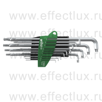 WIHA 366BET SZ13TS Набор штифтовых ключей Stubby TORX® со сферической головкой в держателе "ProStar", T5-T45 13 предметов WI-40979