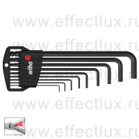 WIHA 369 H9B Набор шестигранных штифтовых ключей HEX со сферической головкой в держателе "Classic", SW1,5-SW10 мм. 9 предметов WI-03879