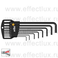 WIHA 369 HZ8 Набор шестигранных штифтовых ключей HEX со сферической головкой в держателе "Classic", SW5/64"-SW5/16" 8 предметов WI-01420