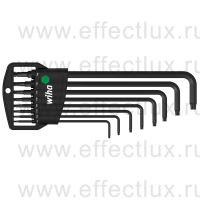 WIHA 366BE H8 Набор штифтовых ключей TORX® со сферической головкой в держателе "Classic", T9-T40 8 предметов WI-32394
