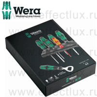 WERA 350/335/160i/7 Набор отверток Kraftform Plus с подставкой + бутылочная открывалка, 7 предметов WE-203775