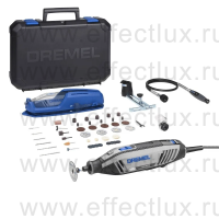 DREMEL® 4250-3/45 Набор многофункционального универсального инструмента в кейсе, гибкий вал+защитная насадка+линейно-круговой резак+45 аксессуаров F0134250JF