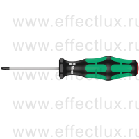 WERA Kraftform Plus 350 PH0 Отвёртка крестовая Phillips PH0х60 мм. WE-008705