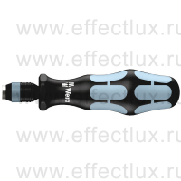 WERA 3816 R Ручка-держатель с быстро-зажимным патроном Rapidaptor, нержавеющая сталь, 1/4" x 119 мм. WE-051465