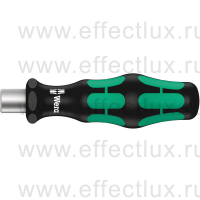 WERA 813 Kraftform Отвёртка-бито-держатель с магнитом, 1/4" С 6.3х78 мм. WE-051274