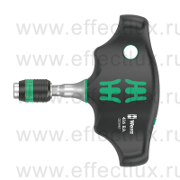 WERA 416 RA Отвёртка-бито-держатель с Т-образной рукояткой, с патроном Rapidaptor, с трещоткой, 1/4" x 45 мм. WE-023461