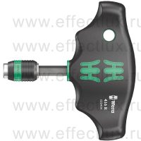 WERA 416 R Отвёртка-бито-держатель с Т-образной рукояткой, с патроном Rapidaptor, 1/4" x 45 мм. WE-023404