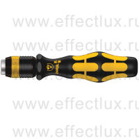 WERA 813 R ESD Kraftform Plus Отвёртка-бито-держатель антистатическая, патрон Rapidaptor, 1/4" C6.3/E6.3, 90 мм. WE-051273