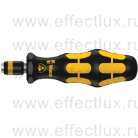 WERA 816 R ESD Kraftform Plus Отвёртка-бито-держатель антистатическая, патрон Rapidaptor, 1/4" C6.3/E6.3, 119 мм. WE-051464